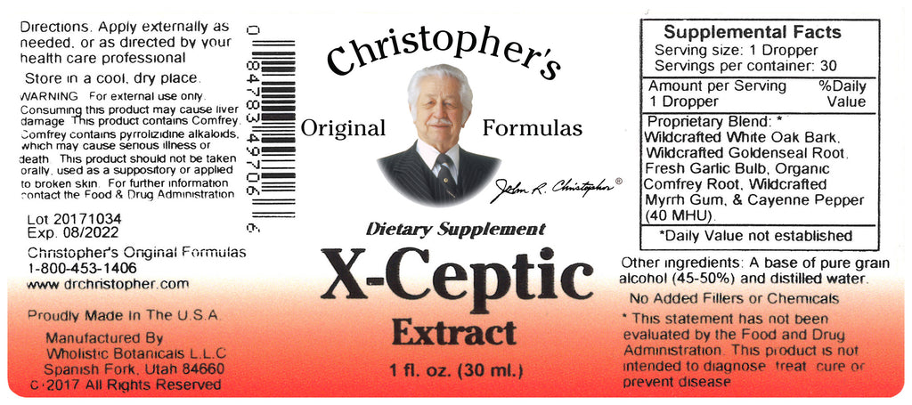 X-Ceptic Extract Label