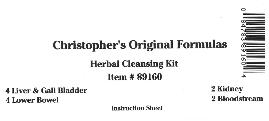 Herbal Cleansing Capsule Label